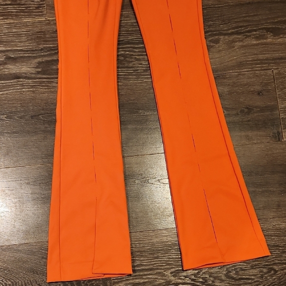 ❤️ NWOT! ZARA HIGH RISE FLARE SPLIT HEM PANTS, SMALL - Picture 6 of 12